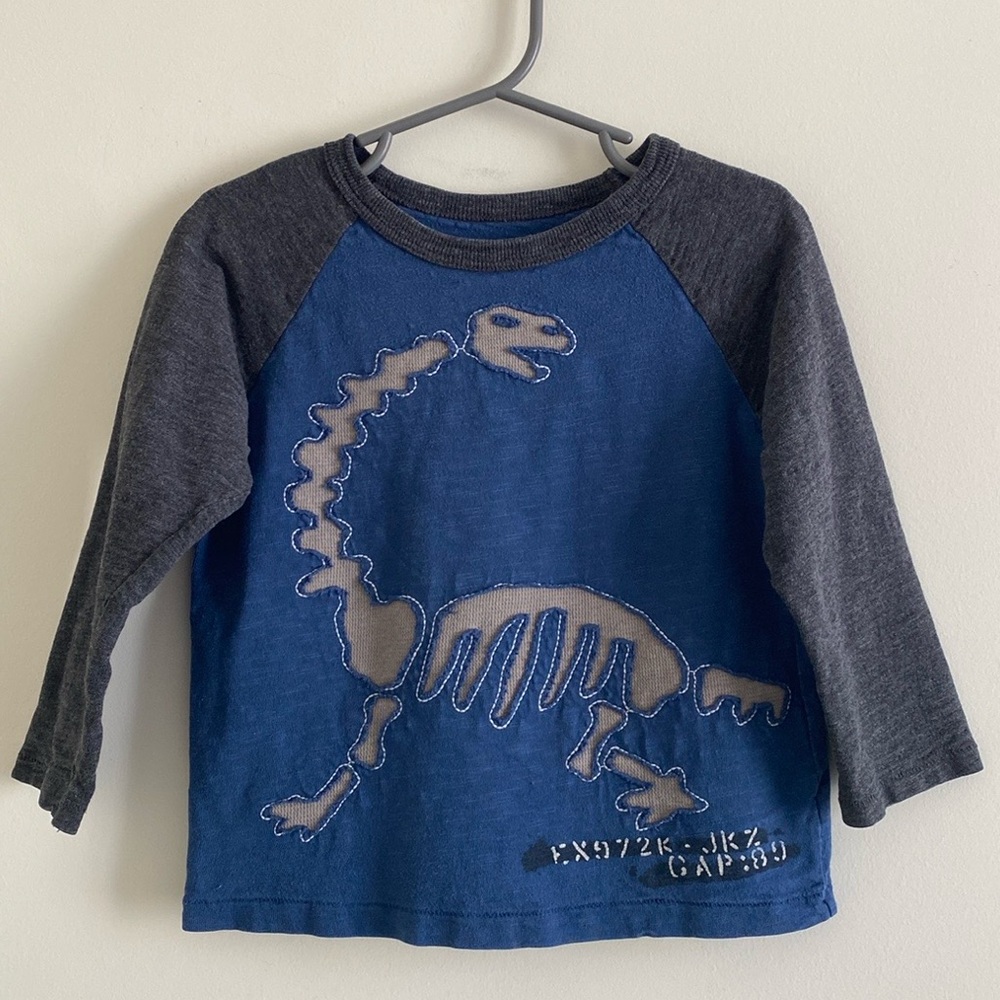 BabyGAP Toddler Boy Long Sleeve Dinosaur Tee